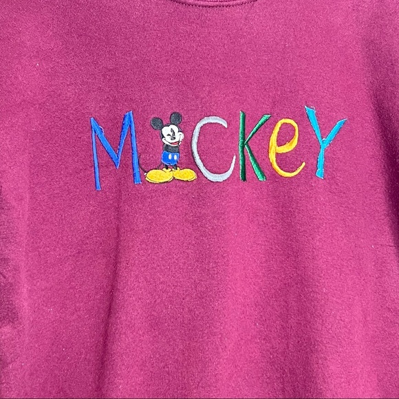 Vintage Mickey & co embroidered mickey mouse sweatshirt crewneck sweater - Picture 5 of 8